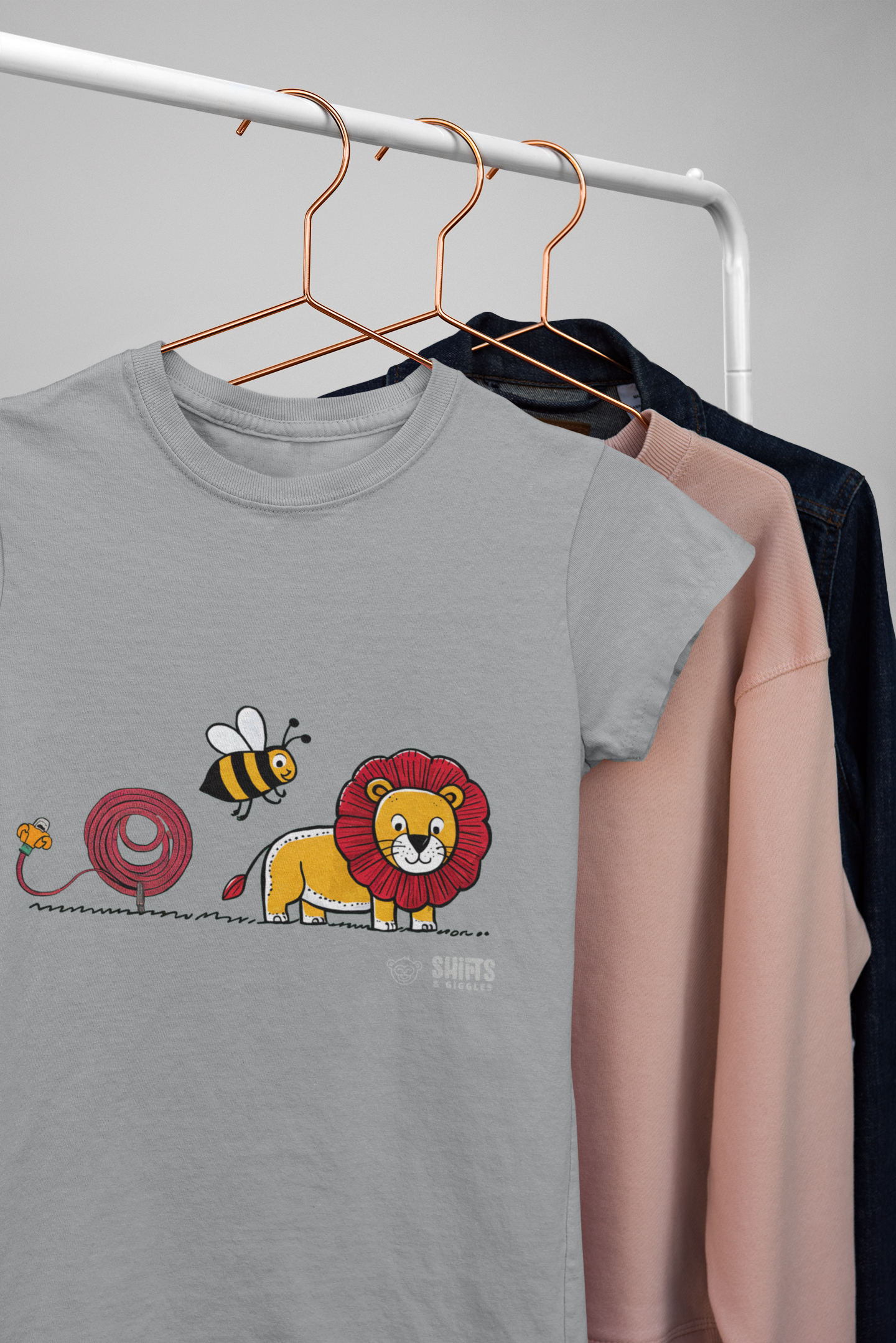 hose, bee, lion