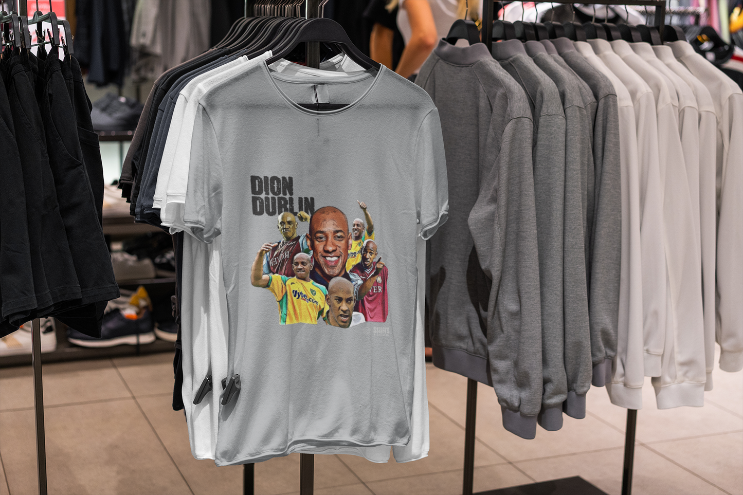 dion dublin - football cult hero t-shirt