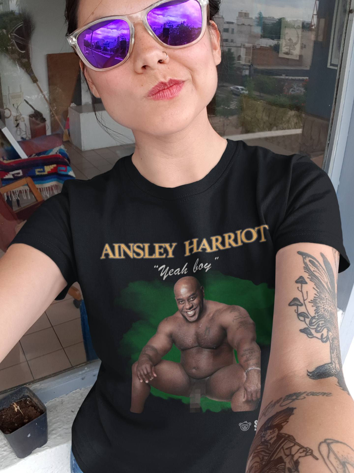 ainsley harriott - schlong t-shirt