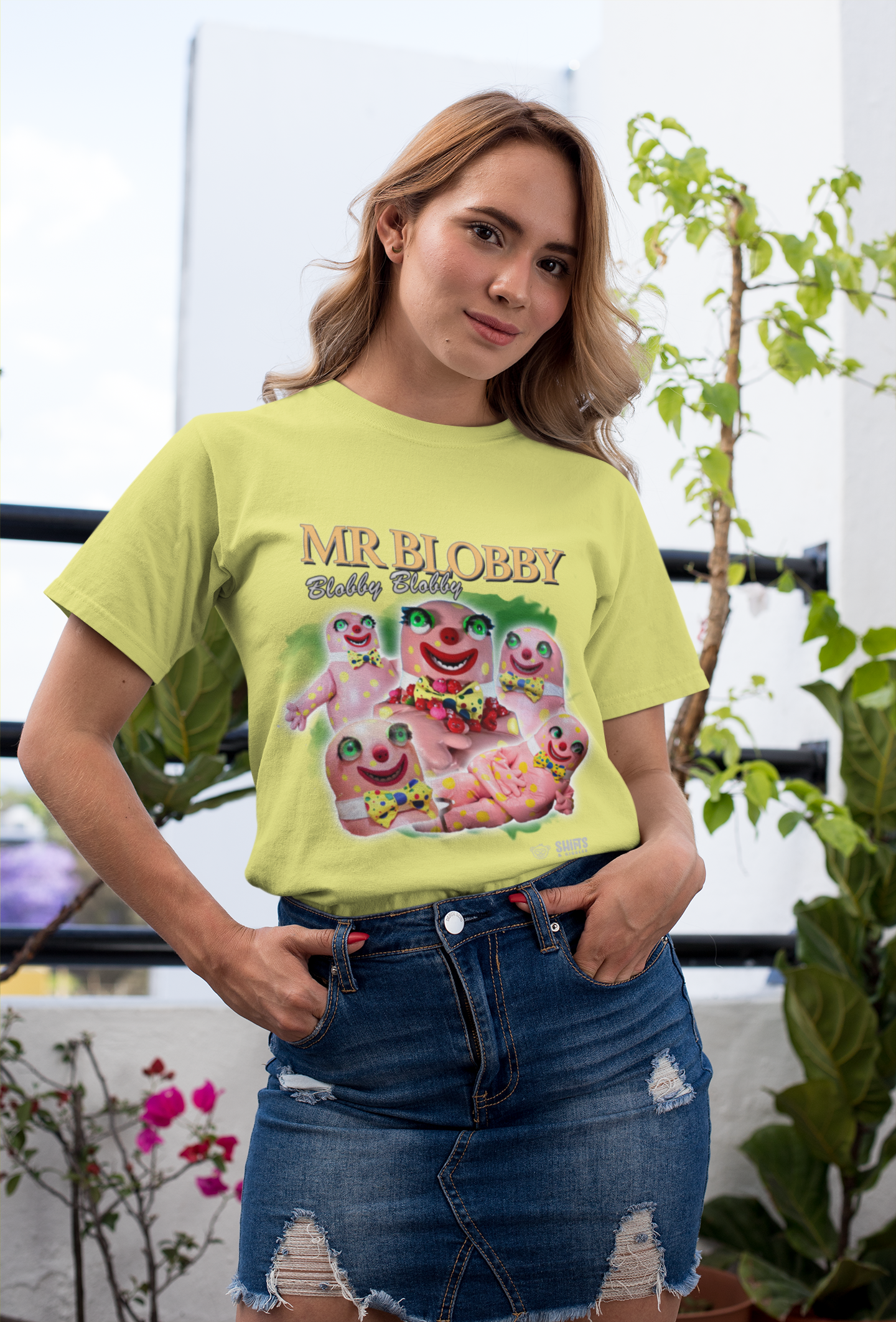 cult hero - mr blobby t-shirt